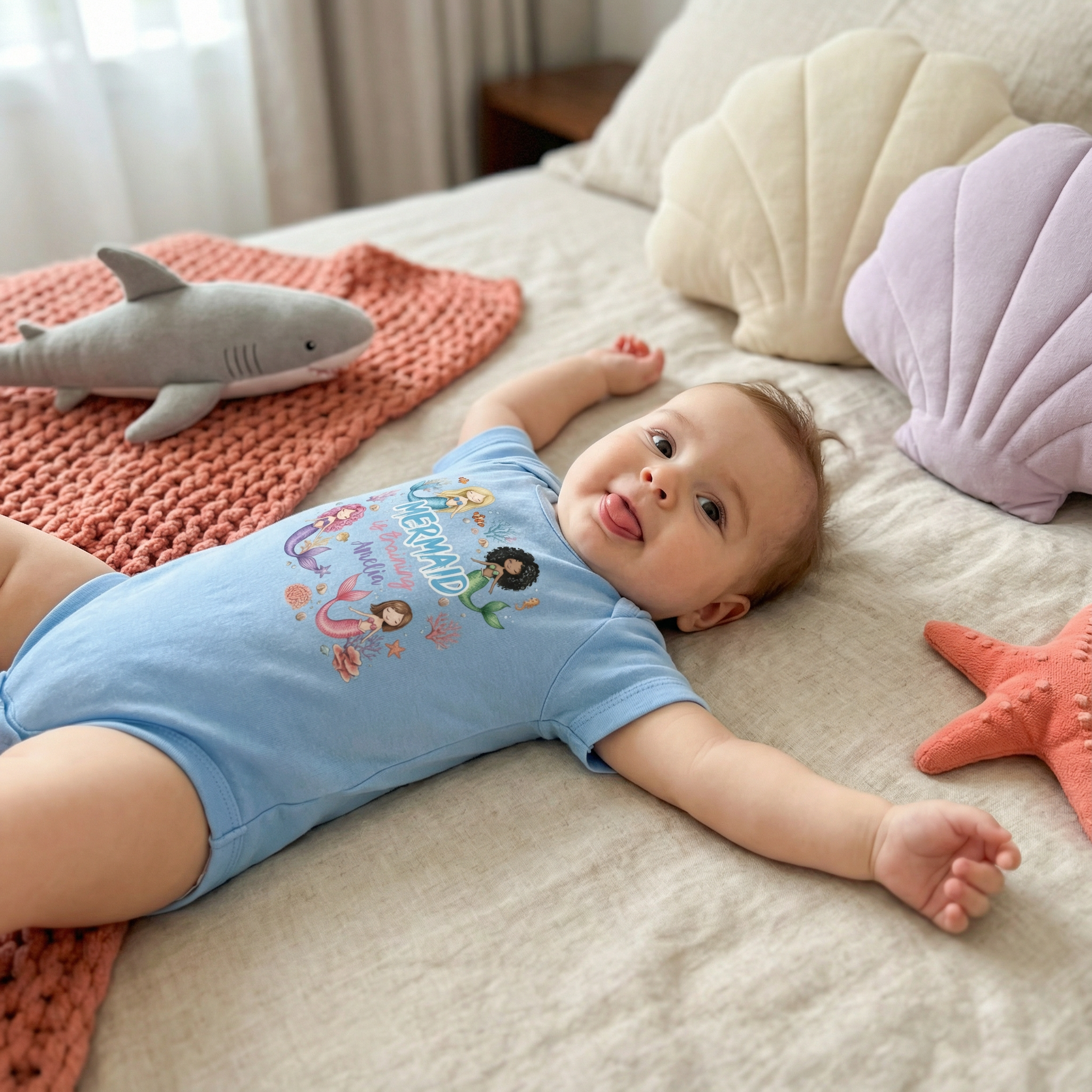 Personalized Bodysuit in Mermaid is training