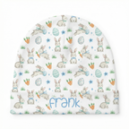 Personalized Beanie in Blue Easter Eggs