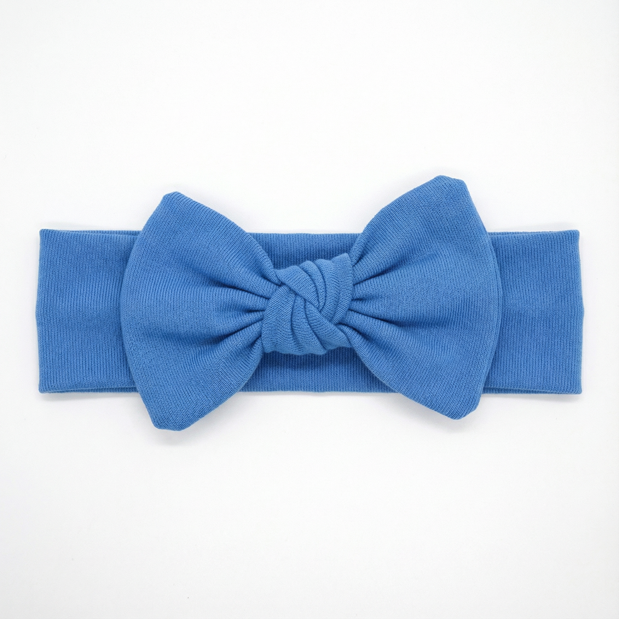 Personalized Bow Headband in Baby Blue