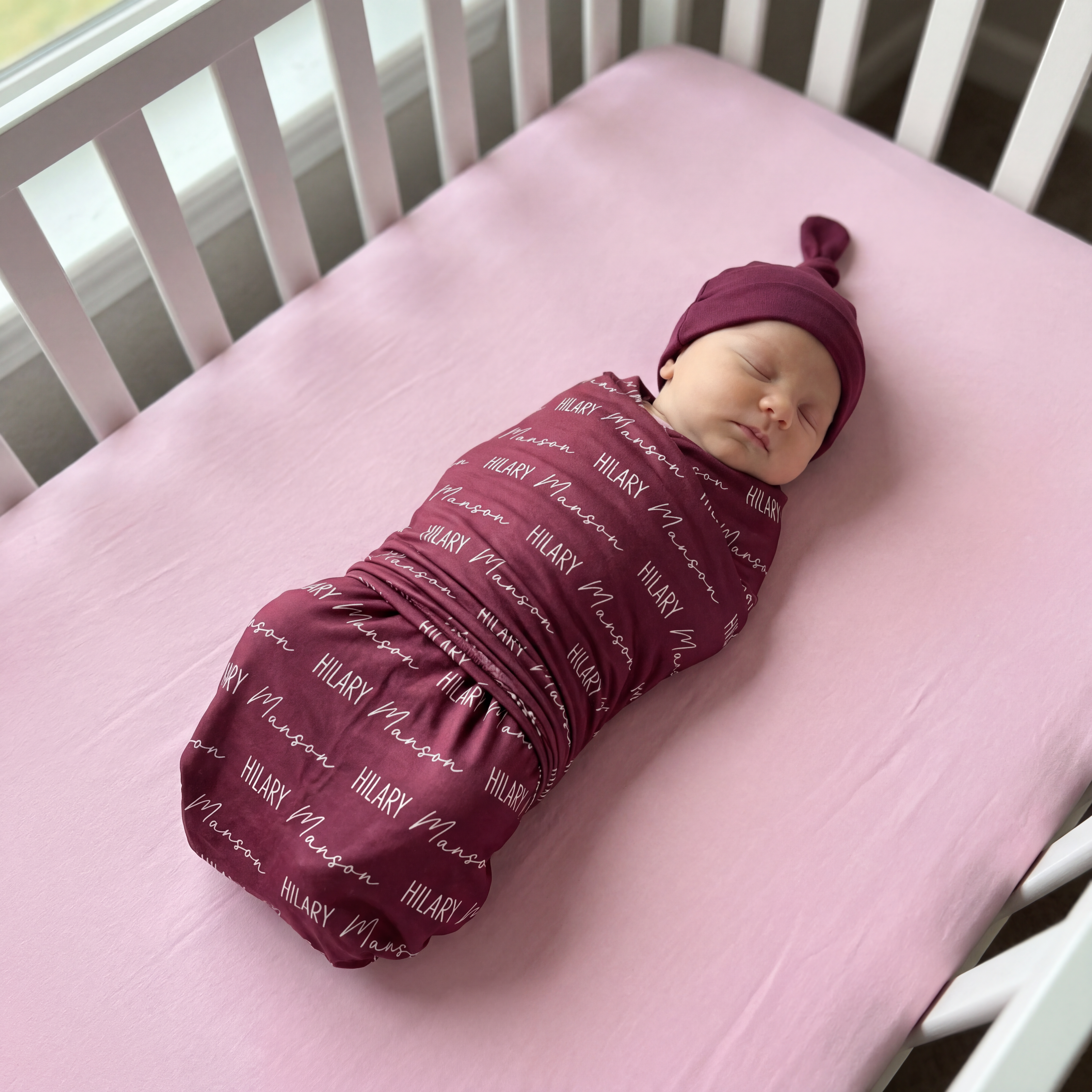 Crib Sheet in Blush