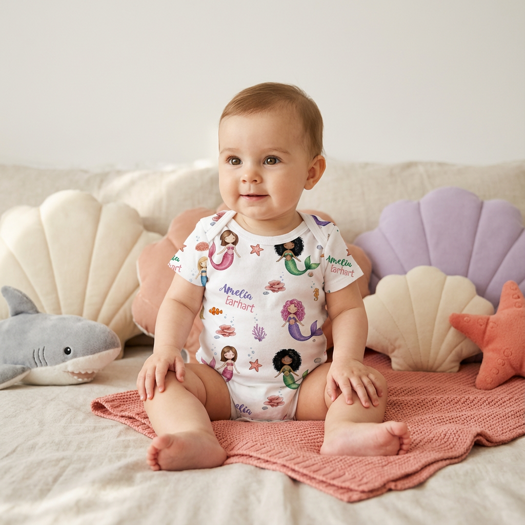 Personalized Bodysuit in Little Mermaid