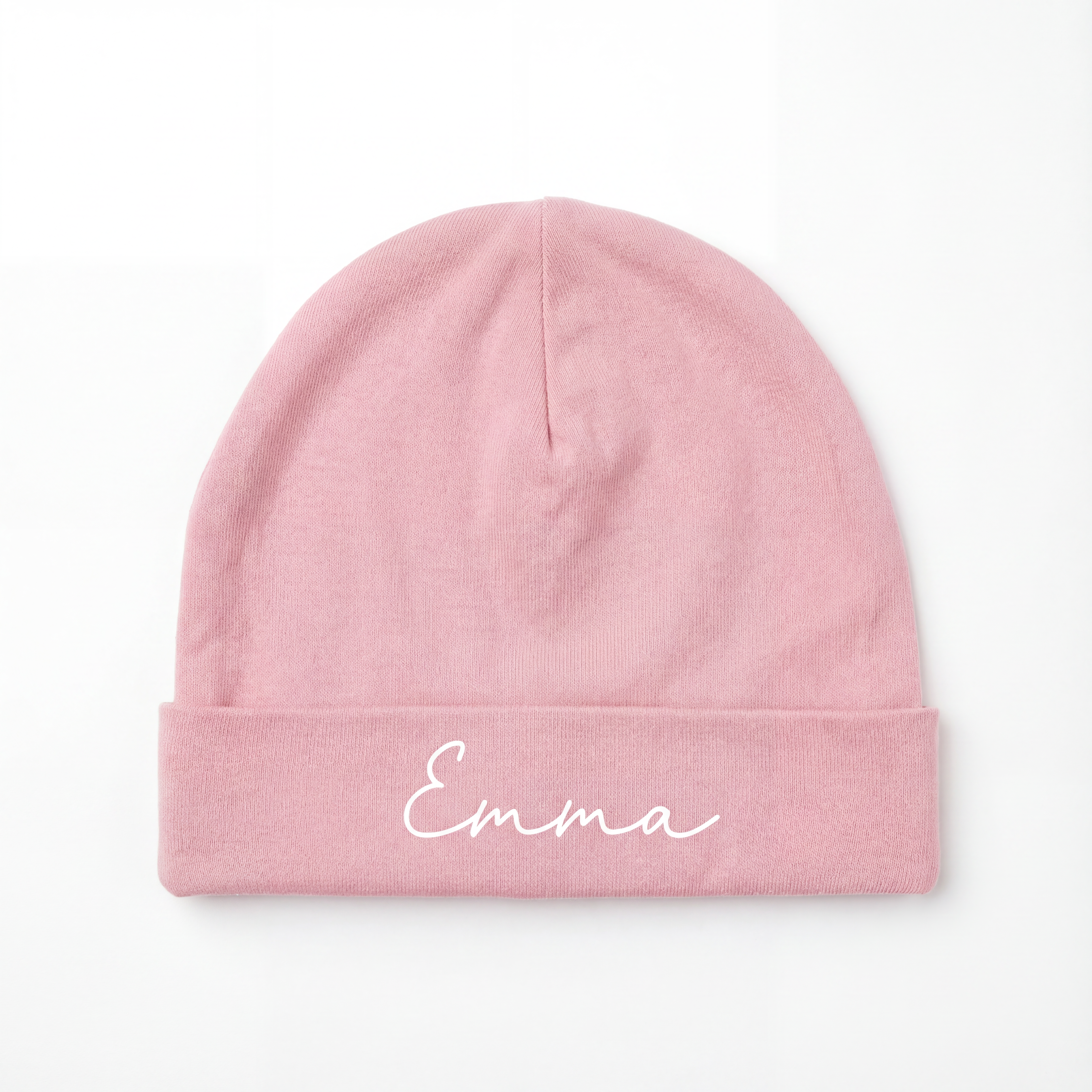 Personalized Beanie in Dusty Rose