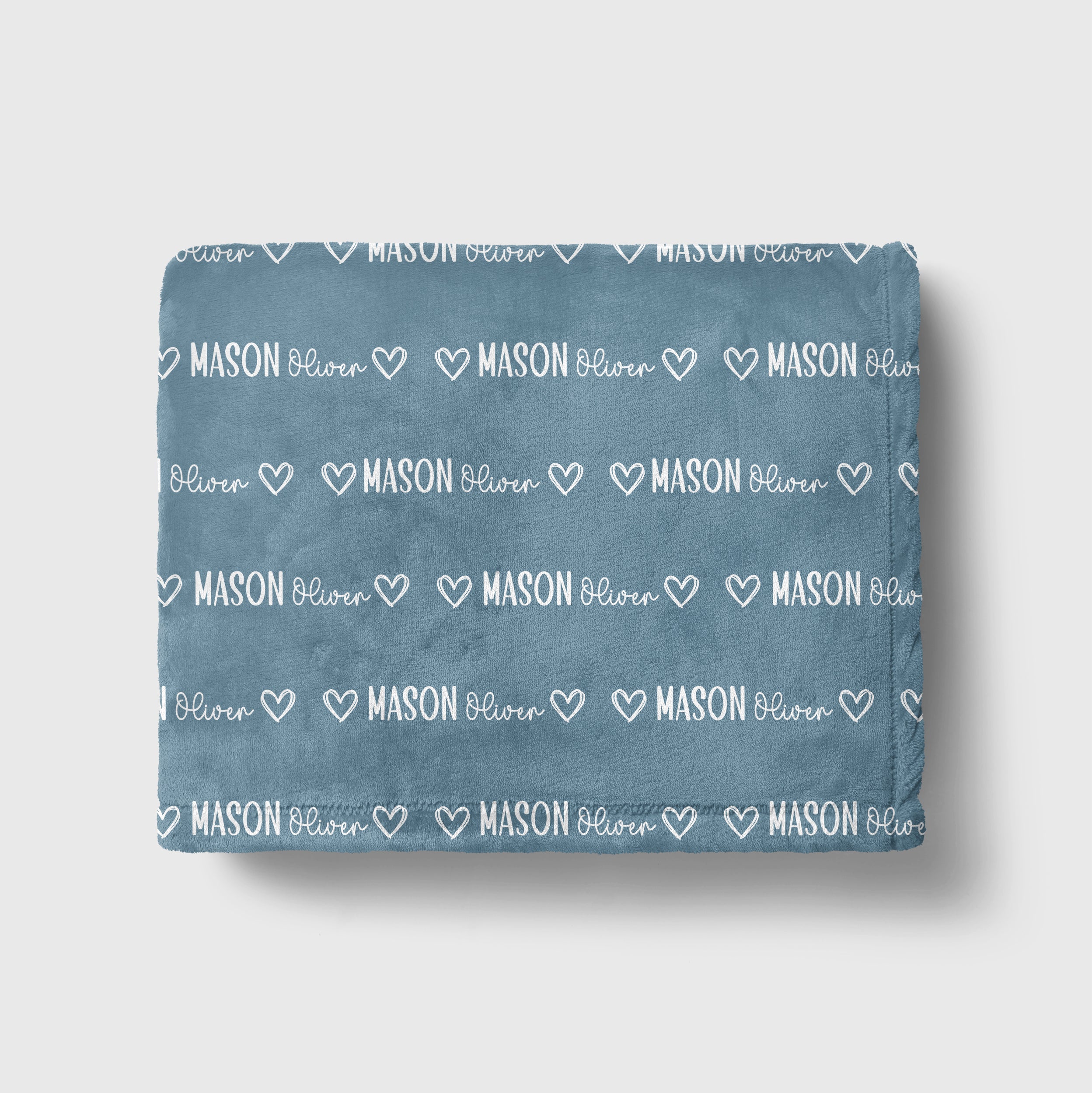 Personalized Blanket in Mono Name