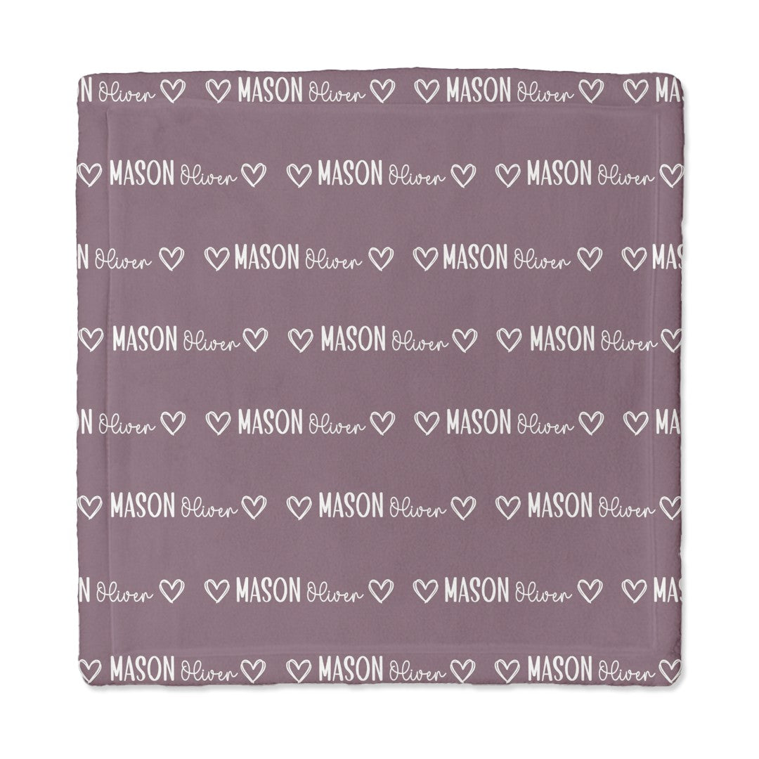 Personalized Lovey Blanket in Mono Name