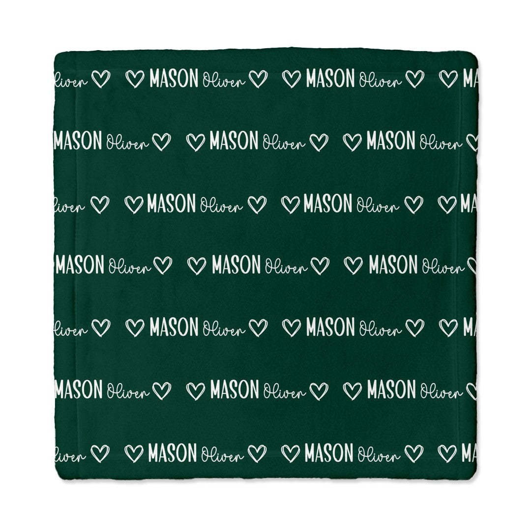 Personalized Lovey Blanket in Mono Name
