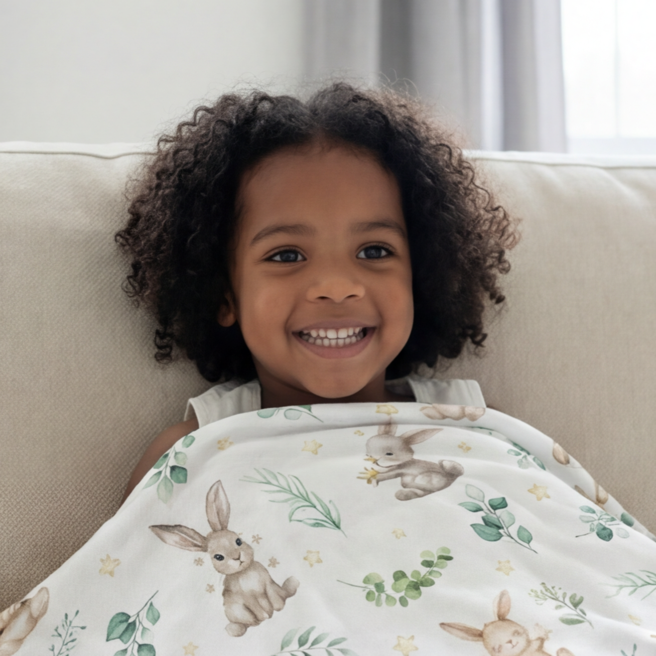 Blanket in Bunny Garden