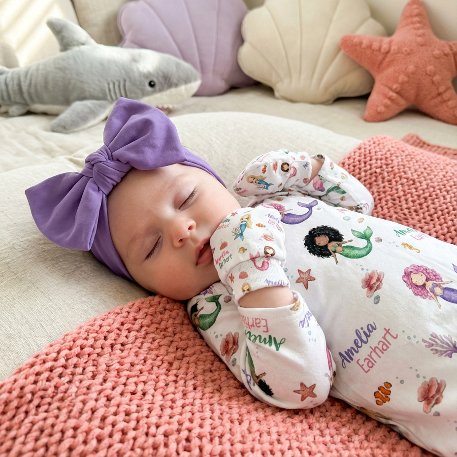 Personalized Sleep Gown in Little Mermaid