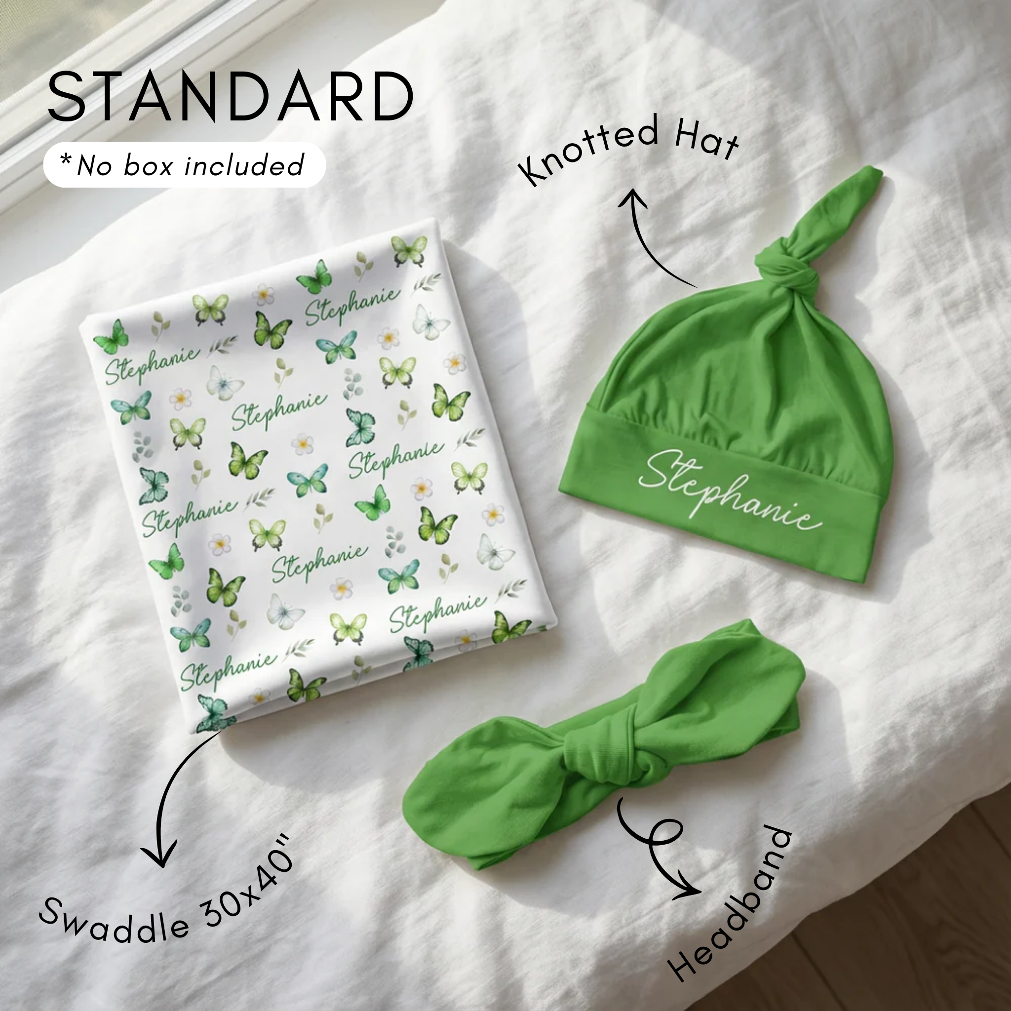 Standard Gift Set in Green Butterfly