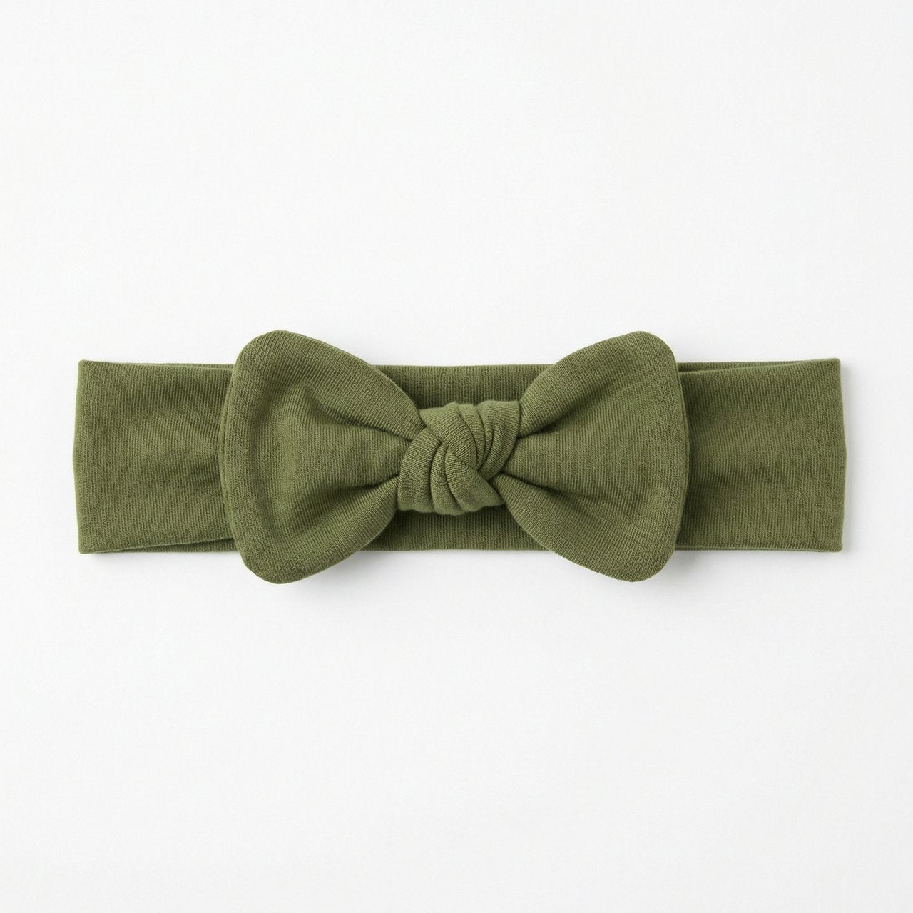 Personalized Bow Headband in Olive