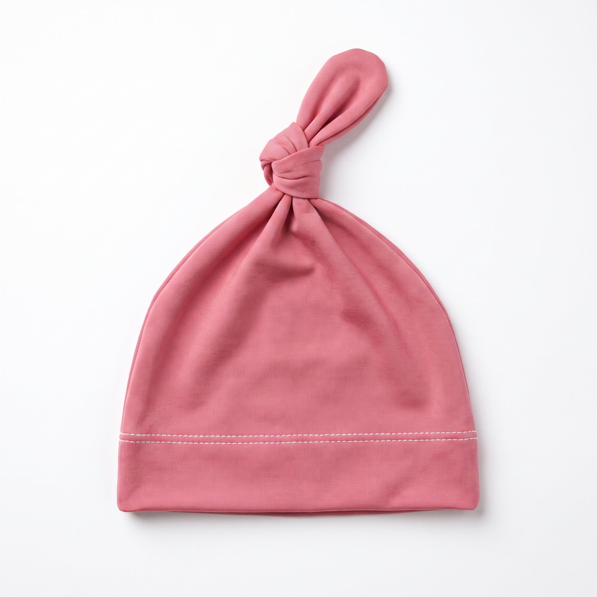 Personalized Knotted Hat in Bloom Pink