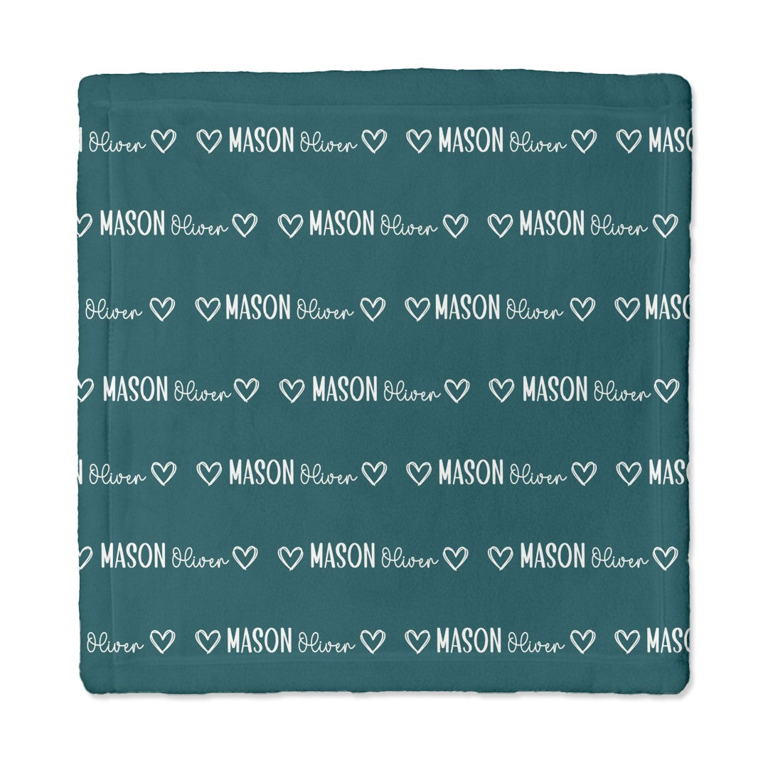 Personalized Lovey Blanket in Mono Name