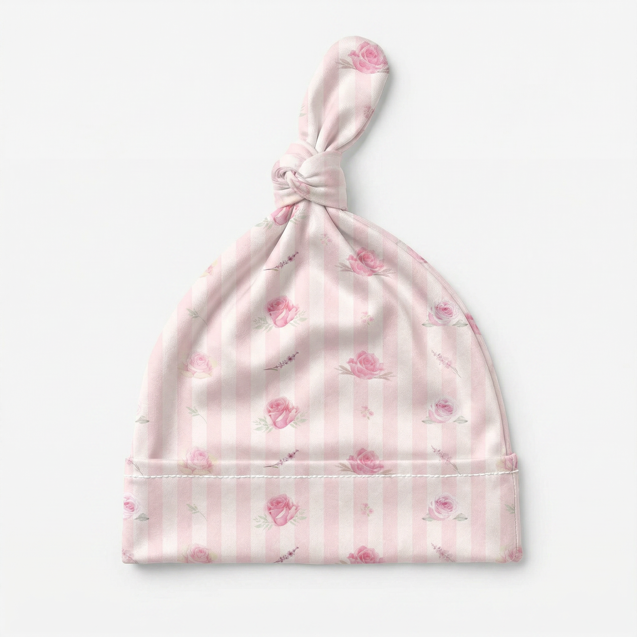 Knotted Hat in Rosy