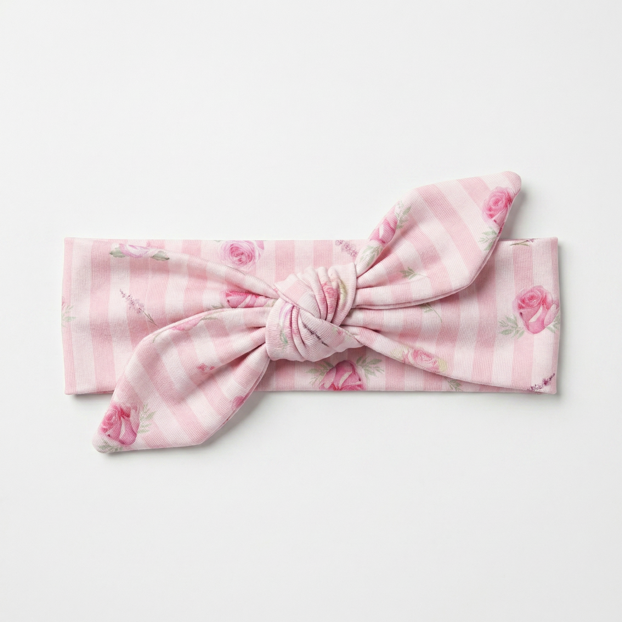 Knotted Headband in Rosy