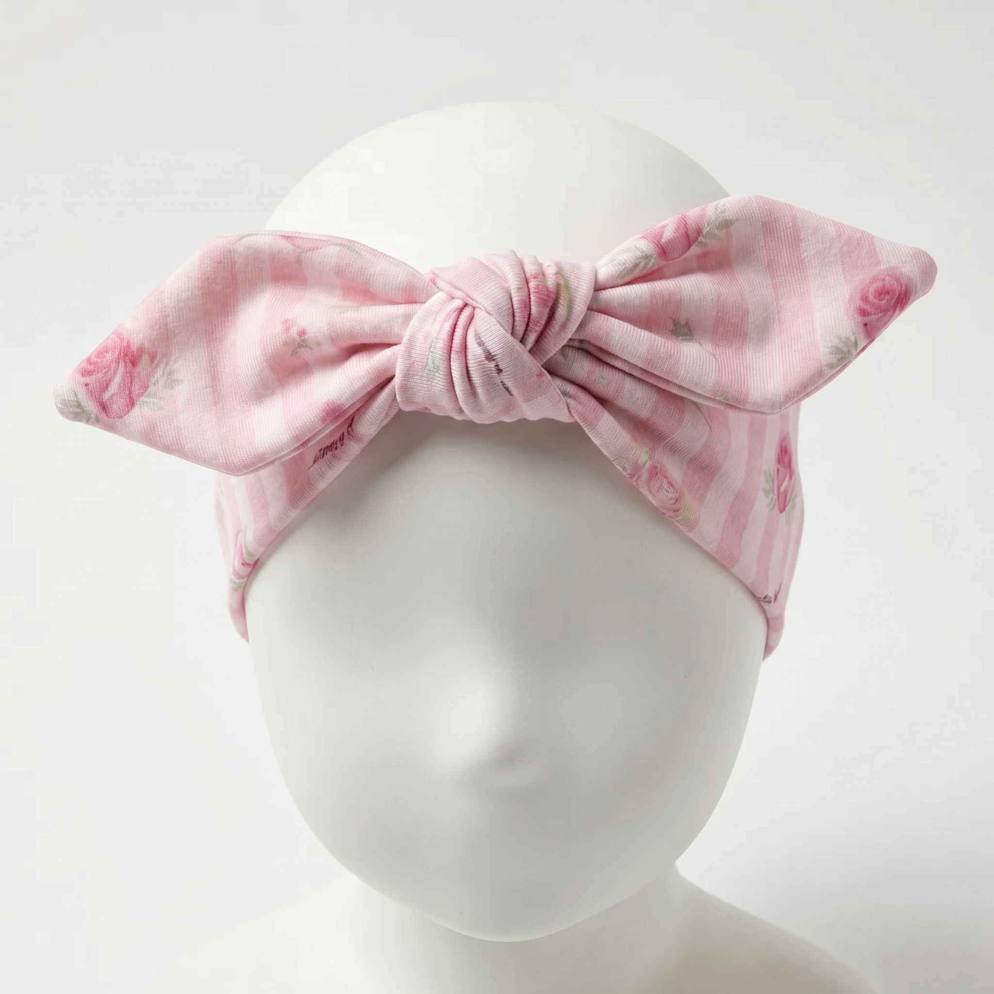 Knotted Headband in Rosy