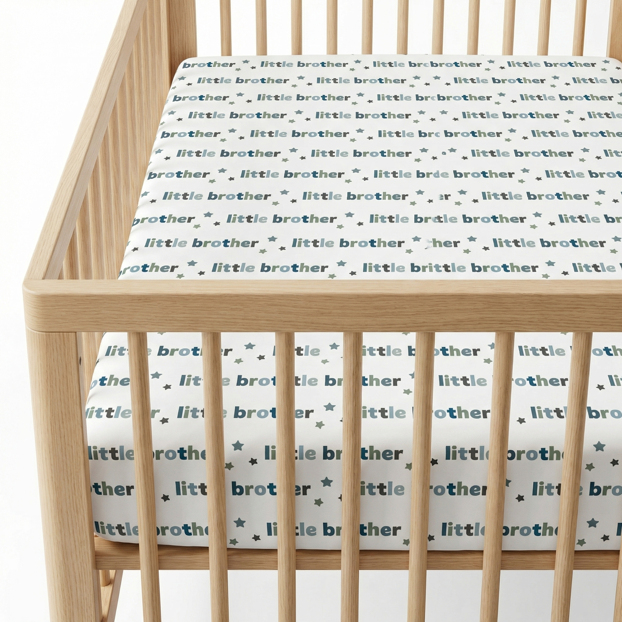 Personalized Crib Sheet in Little Brother