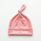 Knotted Hat in Peachy Blush