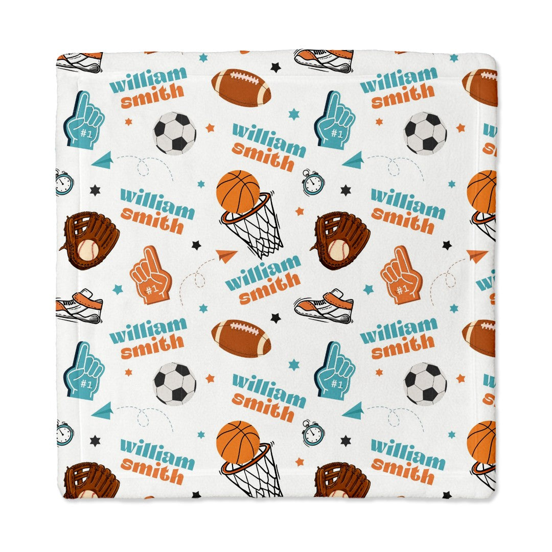 Half Time Personalized Lovey Blanket