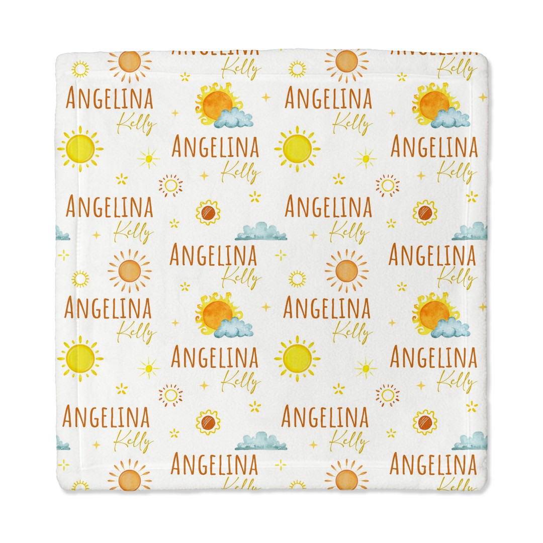 Sunshine Personalized Lovey Blanket