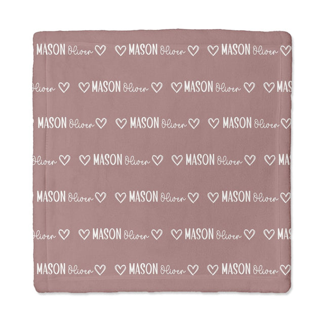 Personalized Mini Lovey Mono Name in Mauve