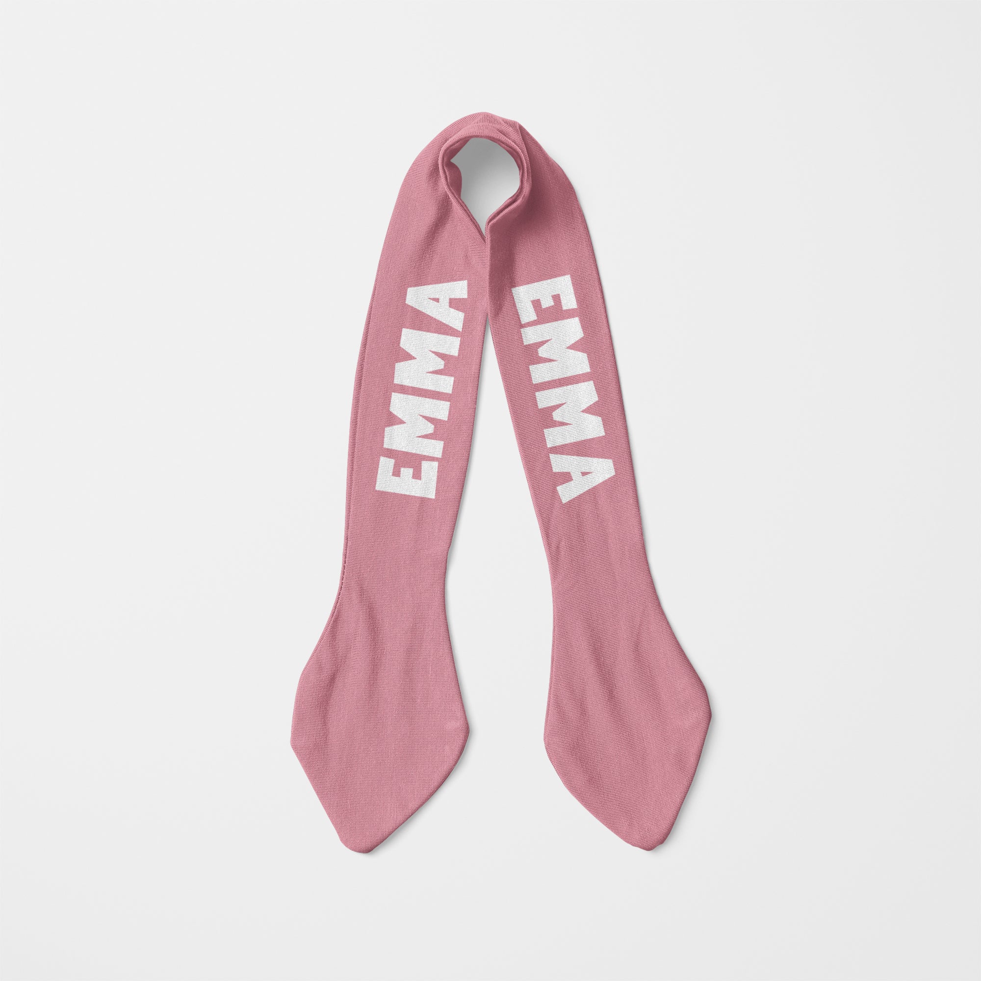 Personalized Knotted Headband in Rose Clay