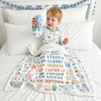 Affirmation Blanket in Sea Animals