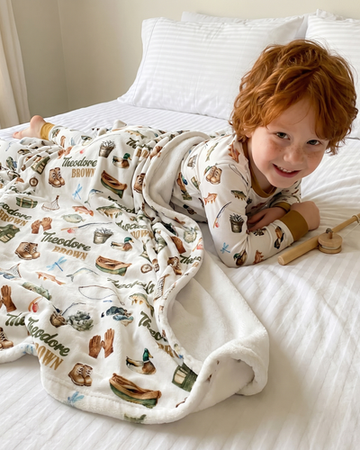 Personalized Blanket in Fishing Buddy