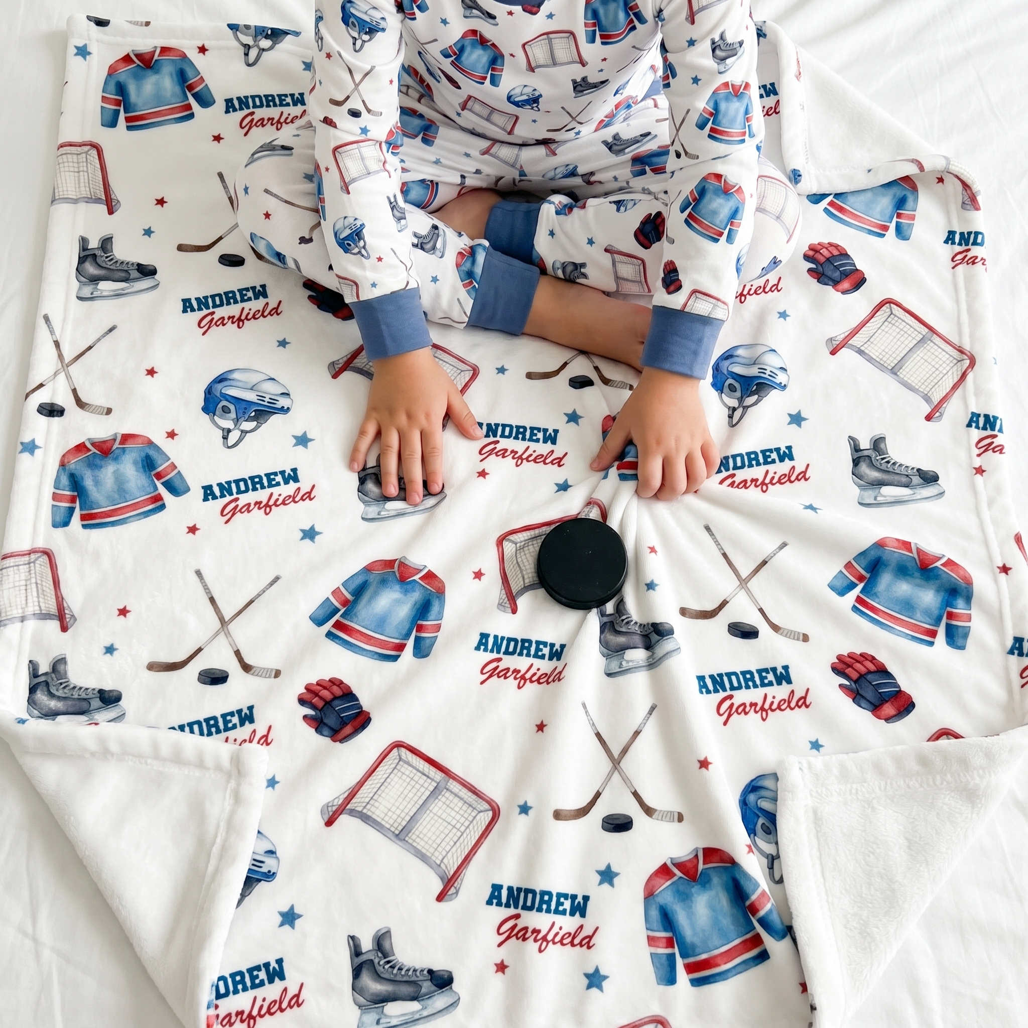 Personalized Blanket in Ice Hockey