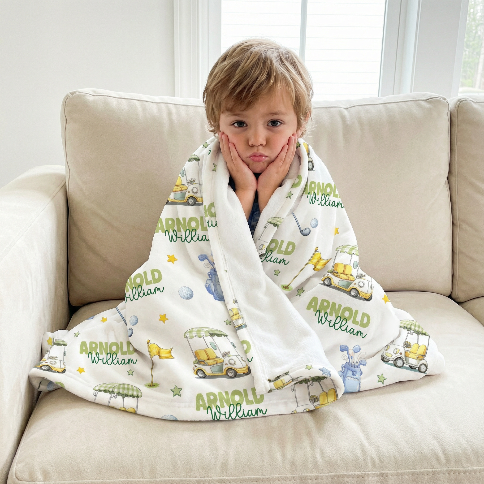 Personalized Blanket in Country Club Cuties