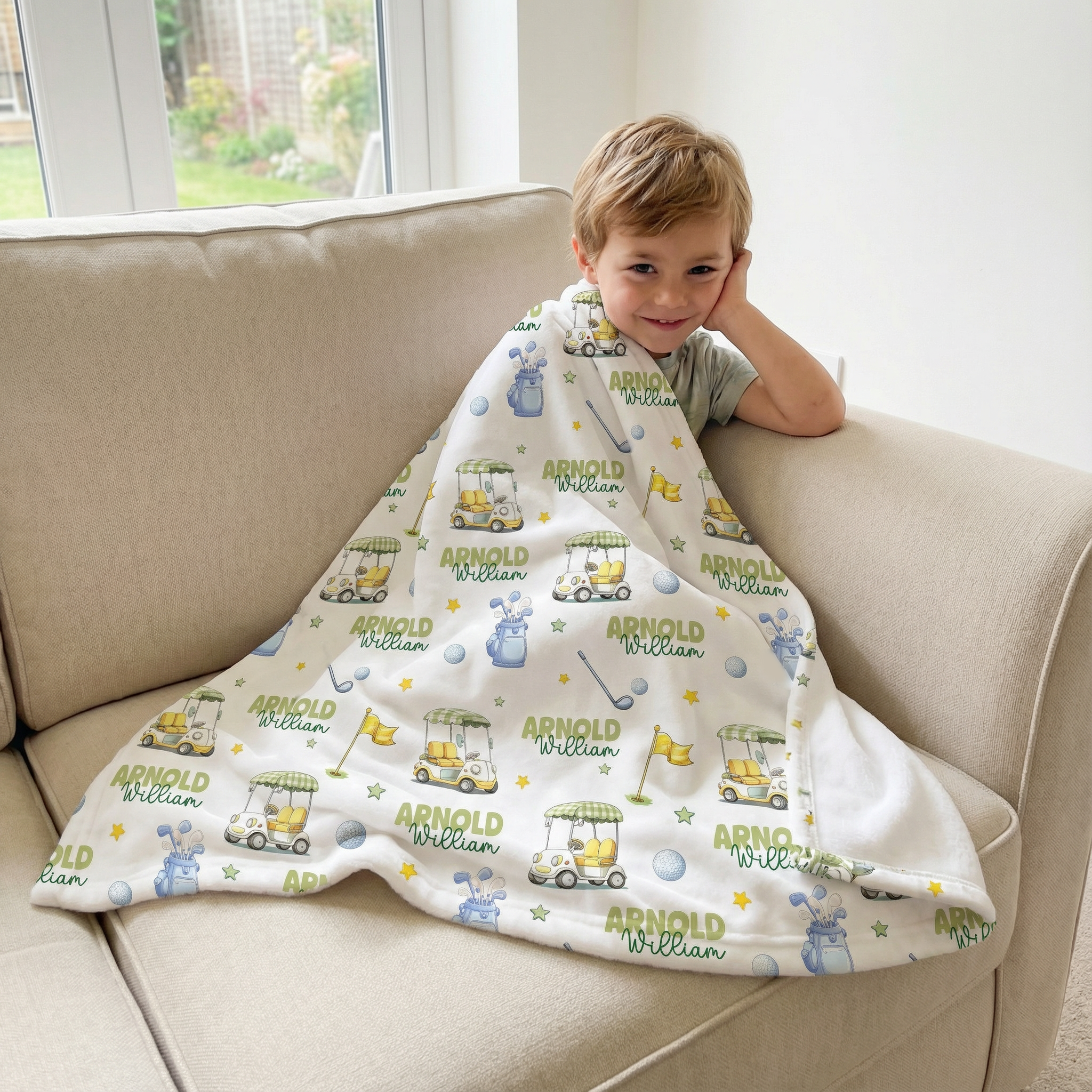 Personalized Blanket in Country Club Cuties