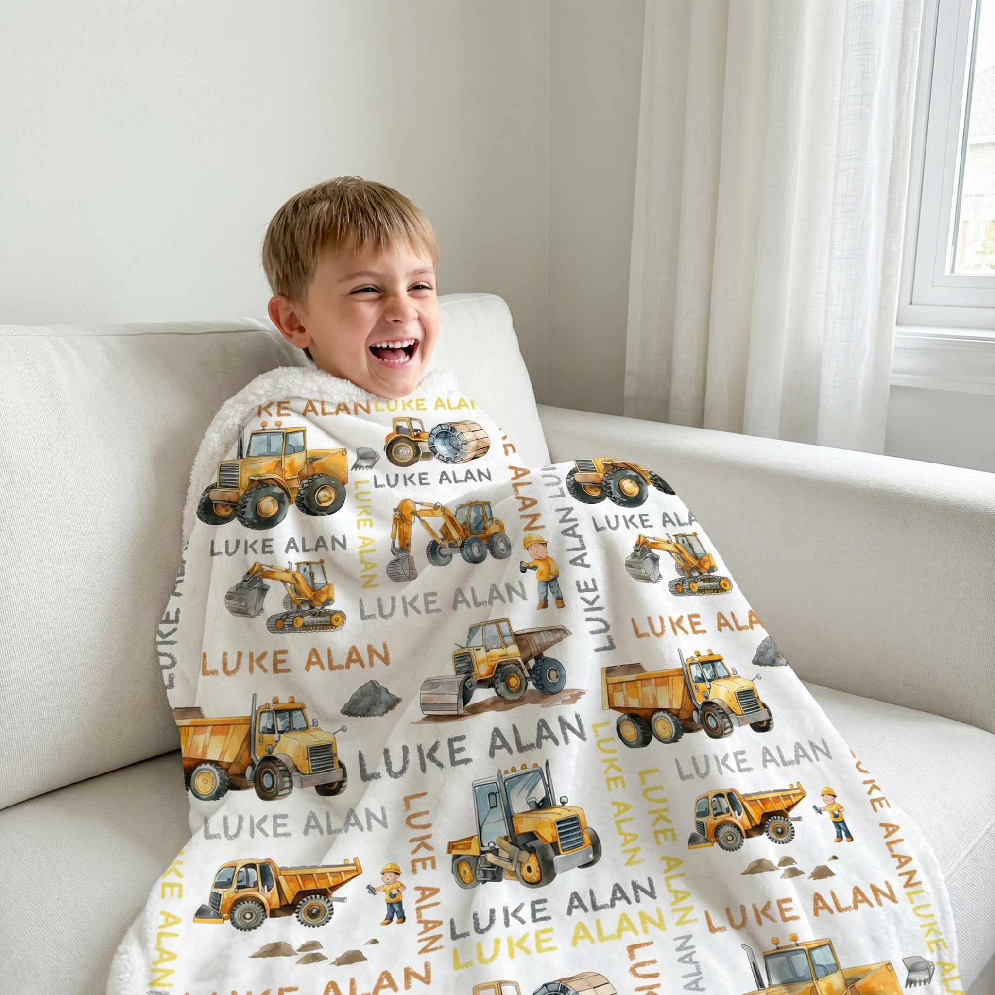 Personalized Blanket in Truck