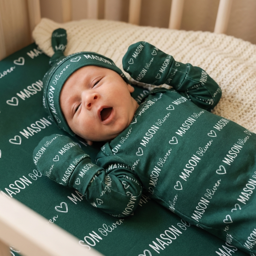 Personalized Mittens in Mono Name