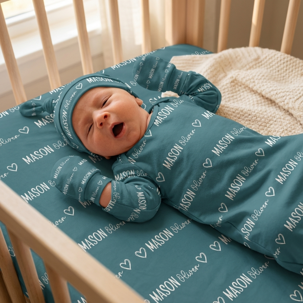 Personalized Mittens in Mono Name