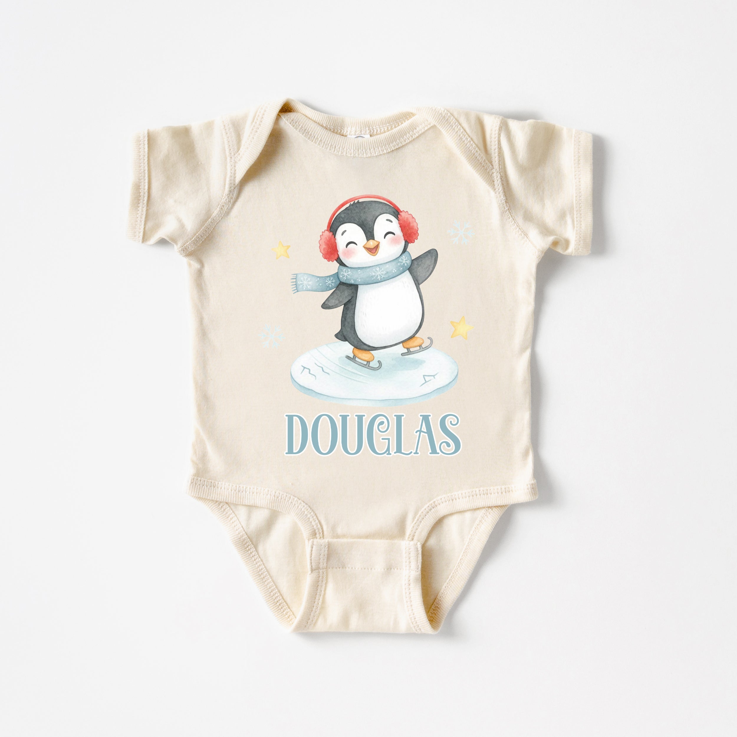 Snow Penguin Personalized Graphic Bodysuit
