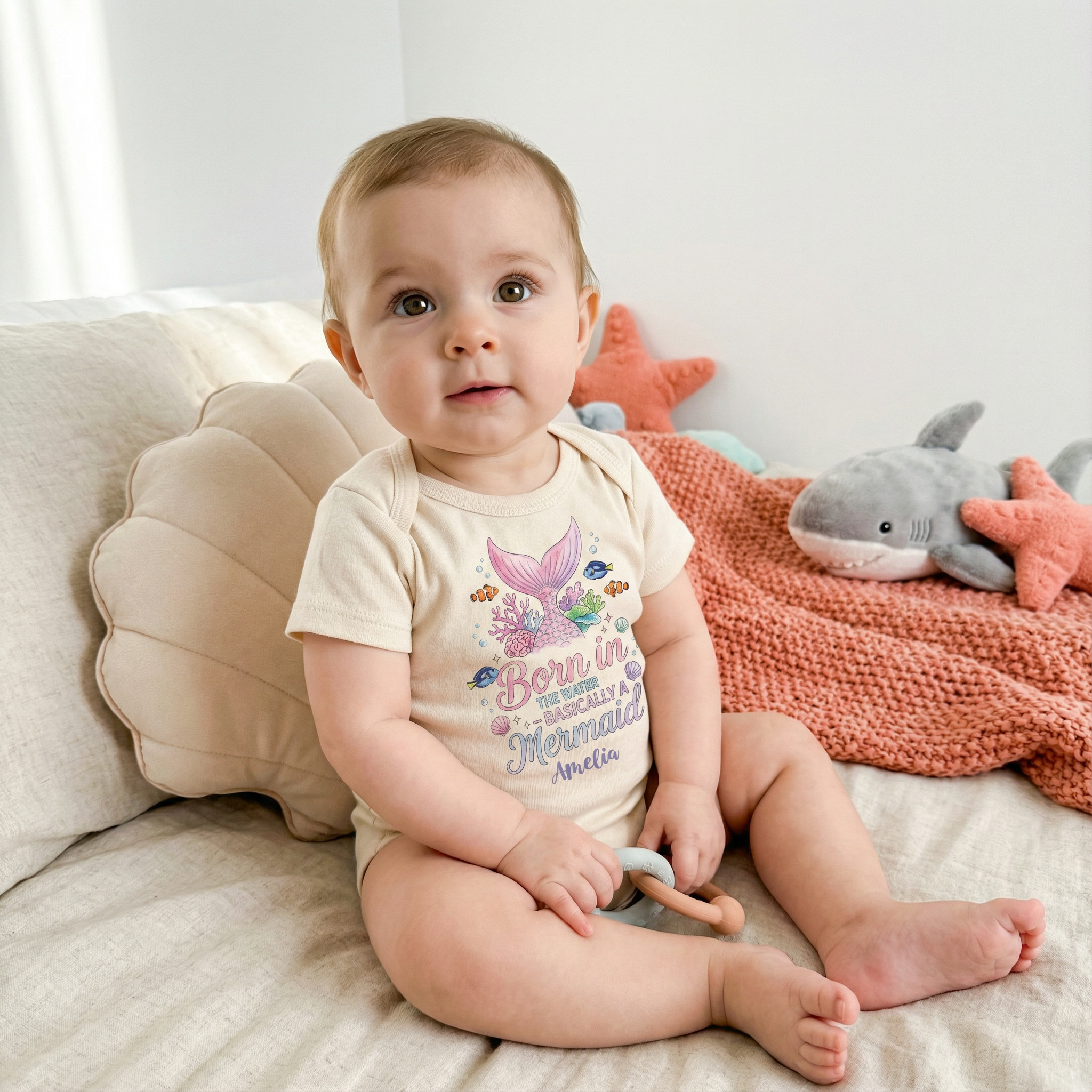 Personalized Bodysuit in Little Mermaid