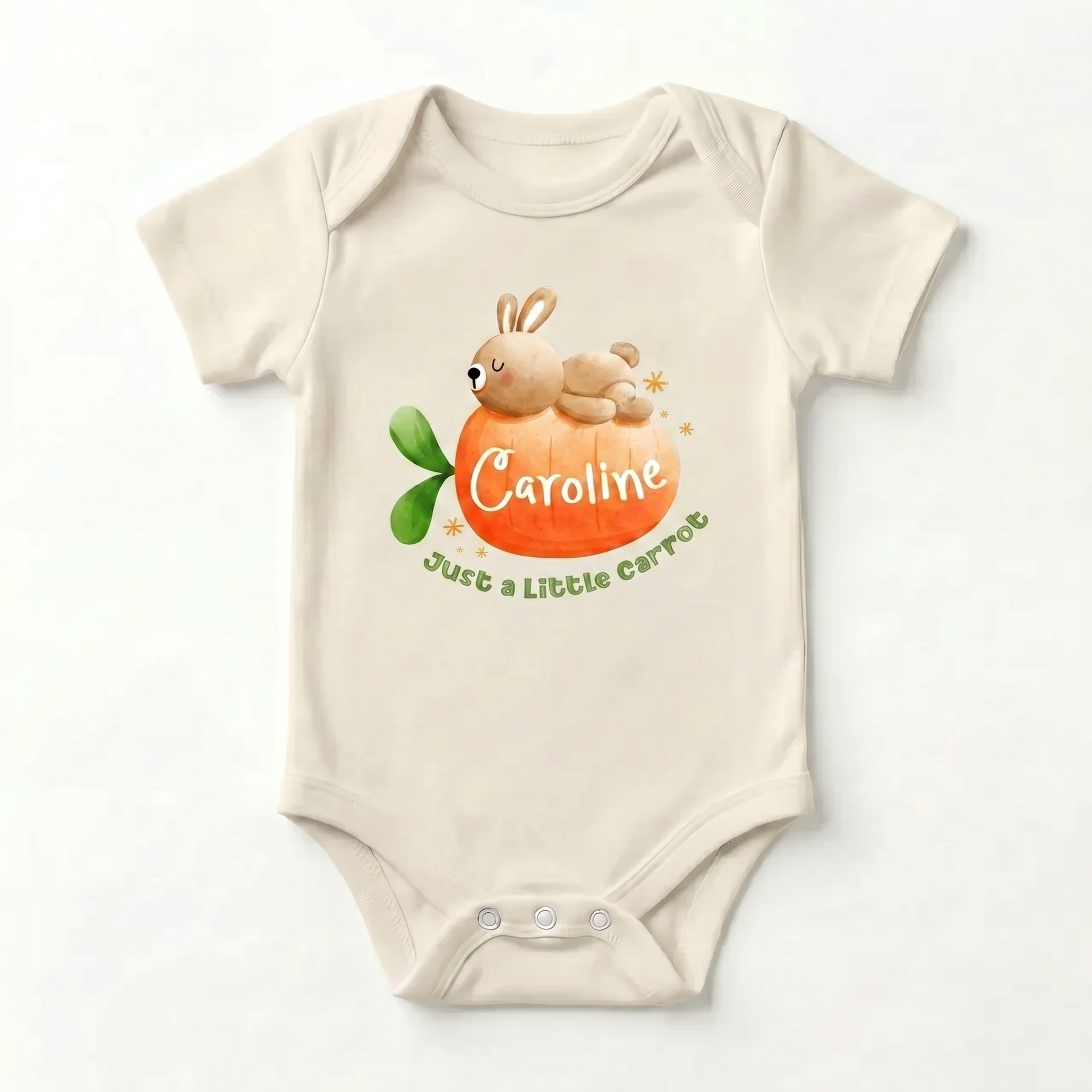 Personalized Graphic Bodysuit in Carrot