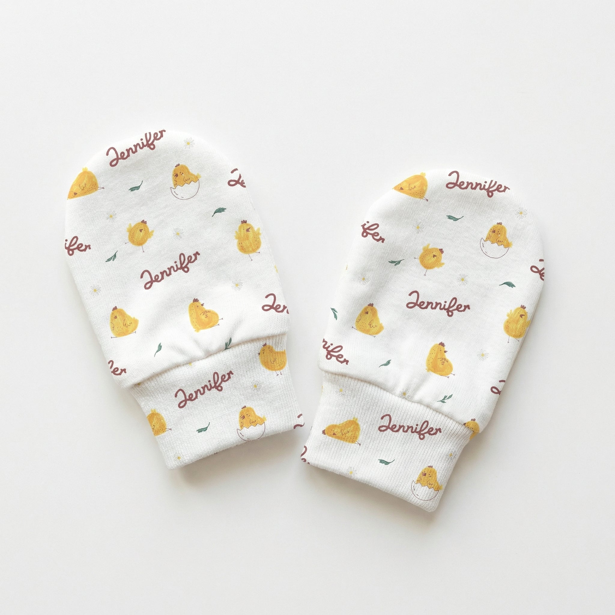 Personalized Mittens in Little Chick