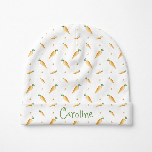 Personalized Beanie in Carrot