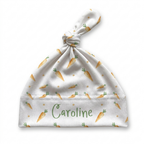 Personalized Knotted Hat in Carrot