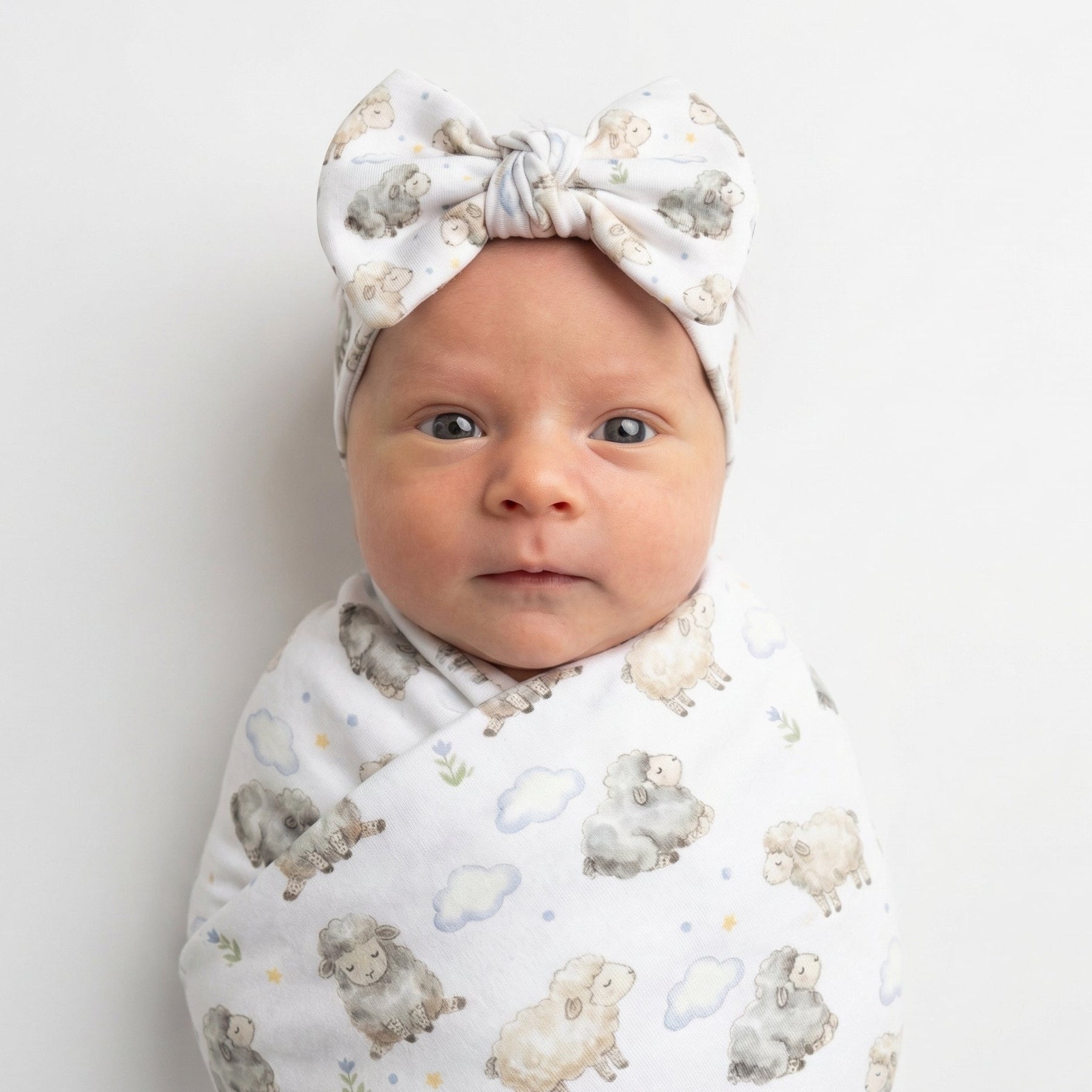 Personalized Bow Headband in Lamb