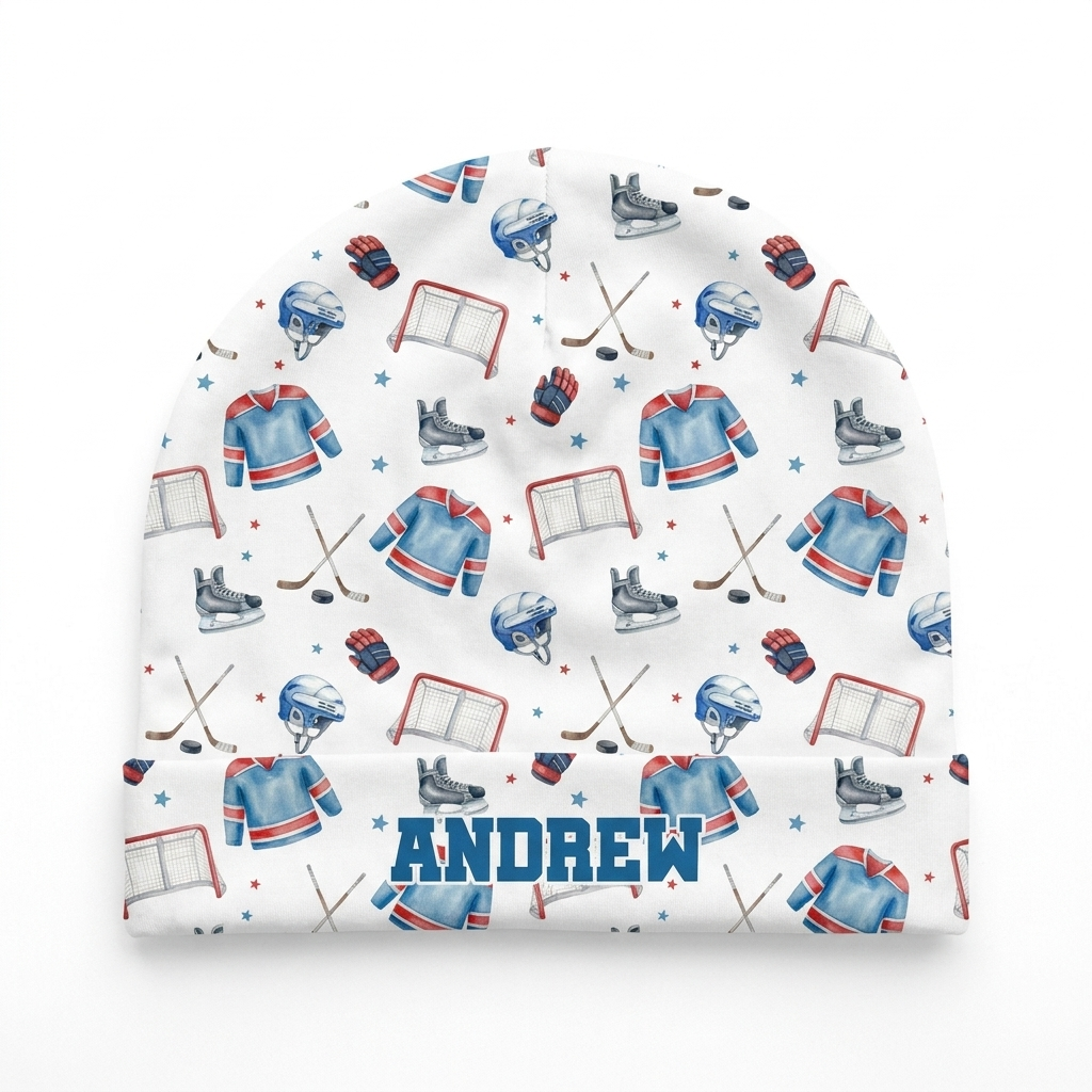 Personalized Beanie in Ice Hockey