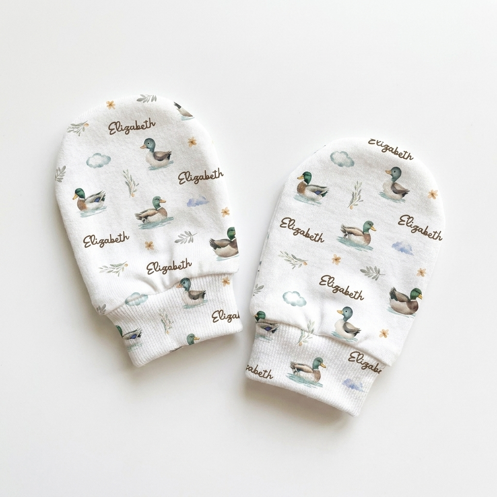 Personalized Mittens in Mallard
