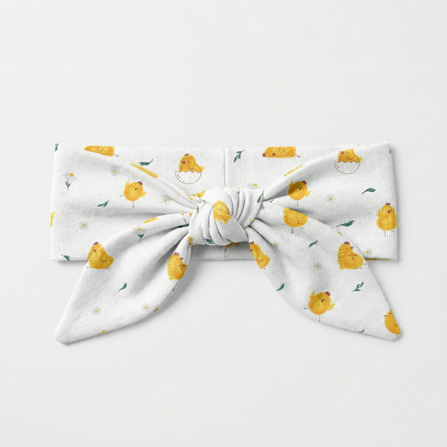 Personalized Knotted Headband in Little Chick