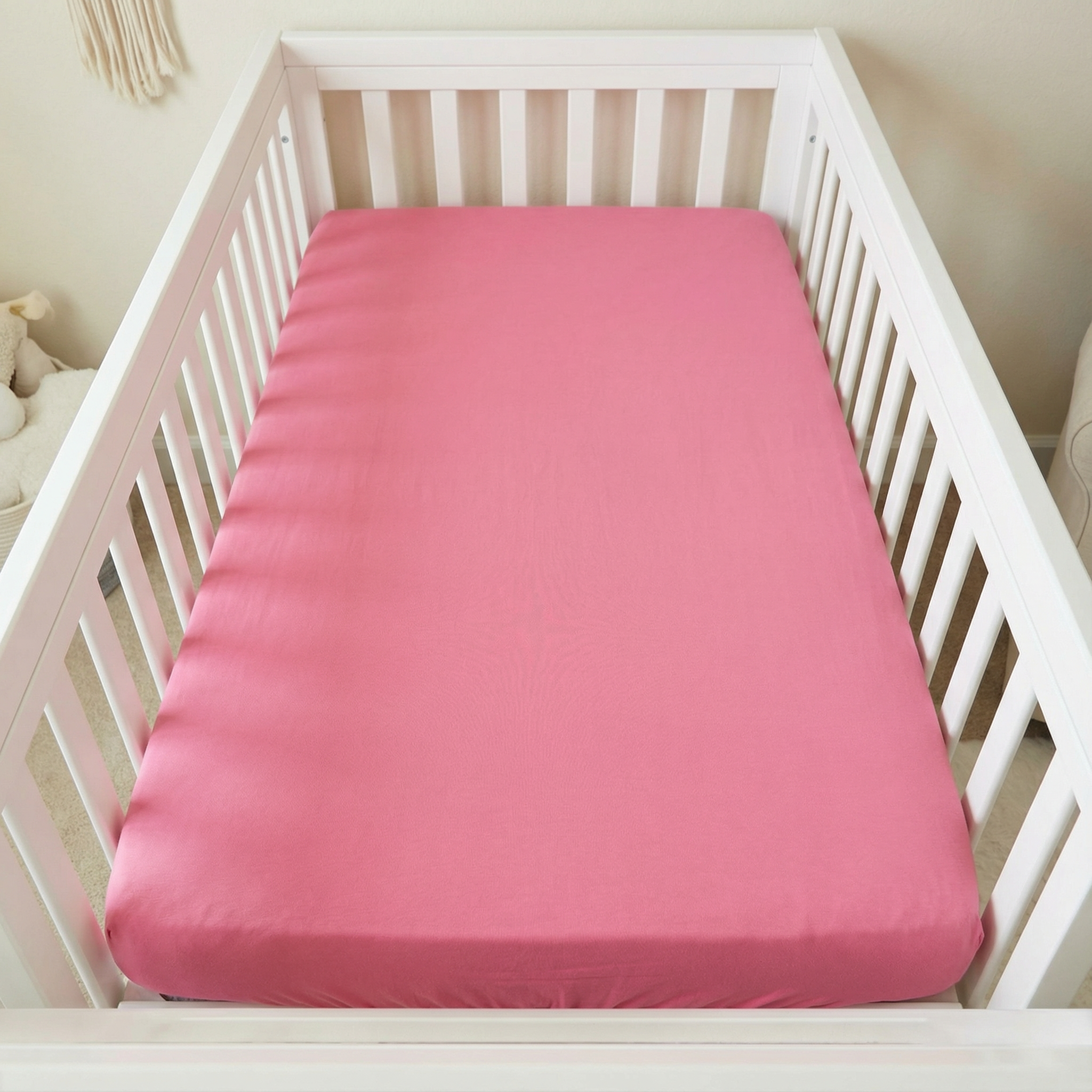 Crib Sheet in Peony