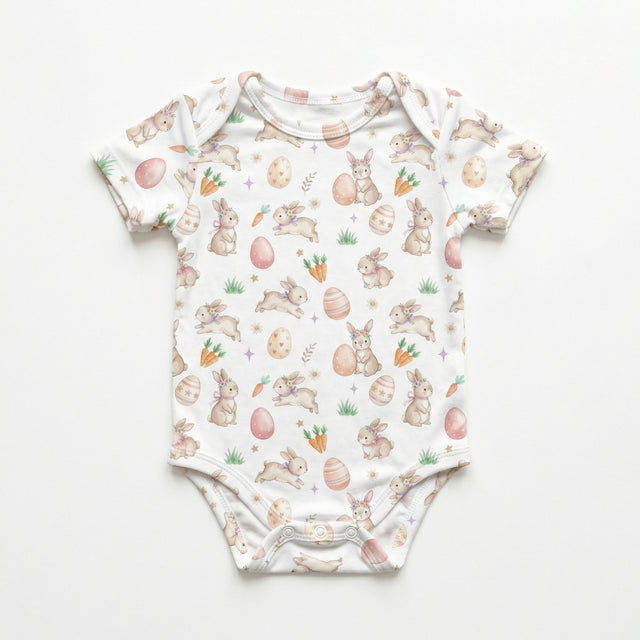 Bodysuit in Pink Easter Eggs