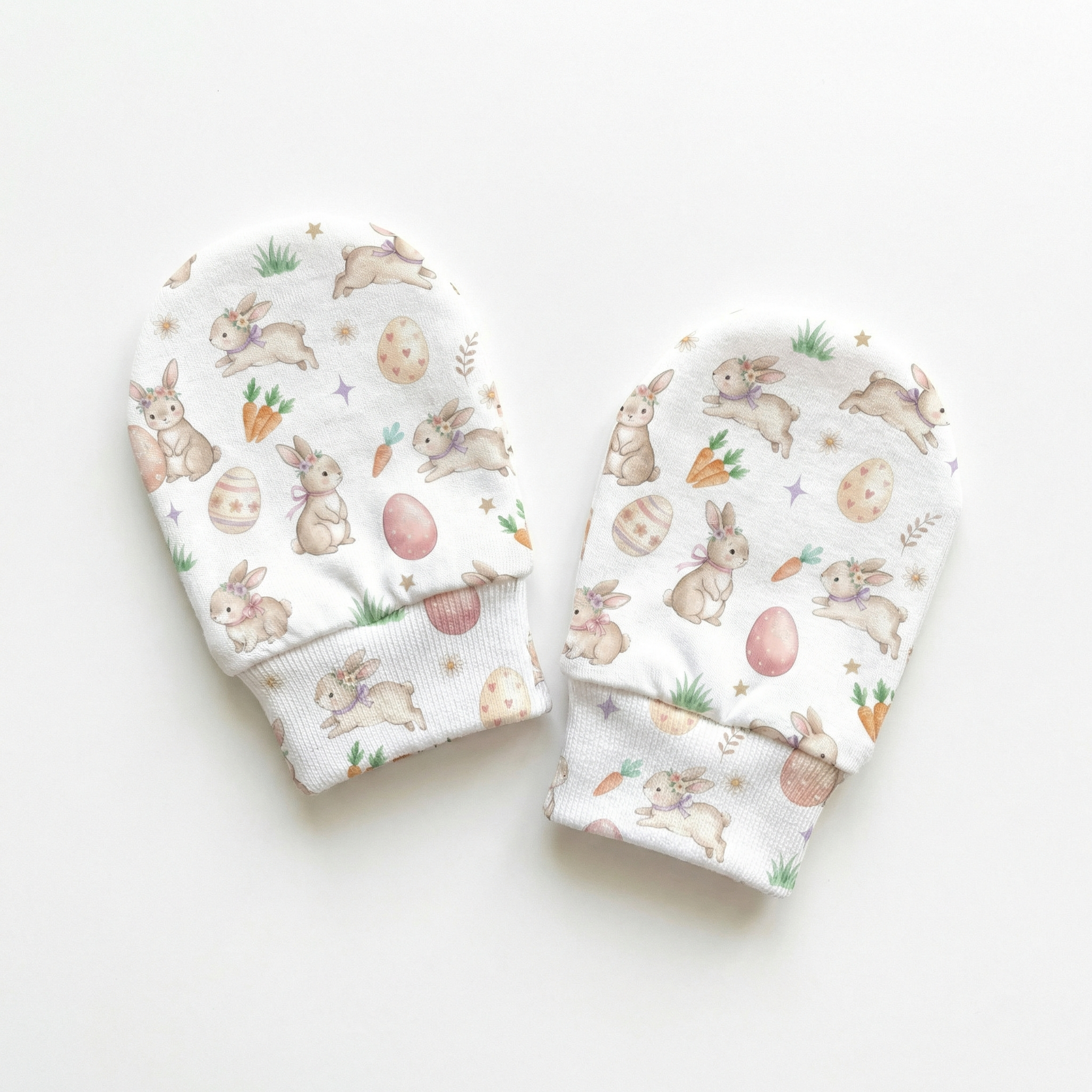 Mittens in Pink Easter Eggs