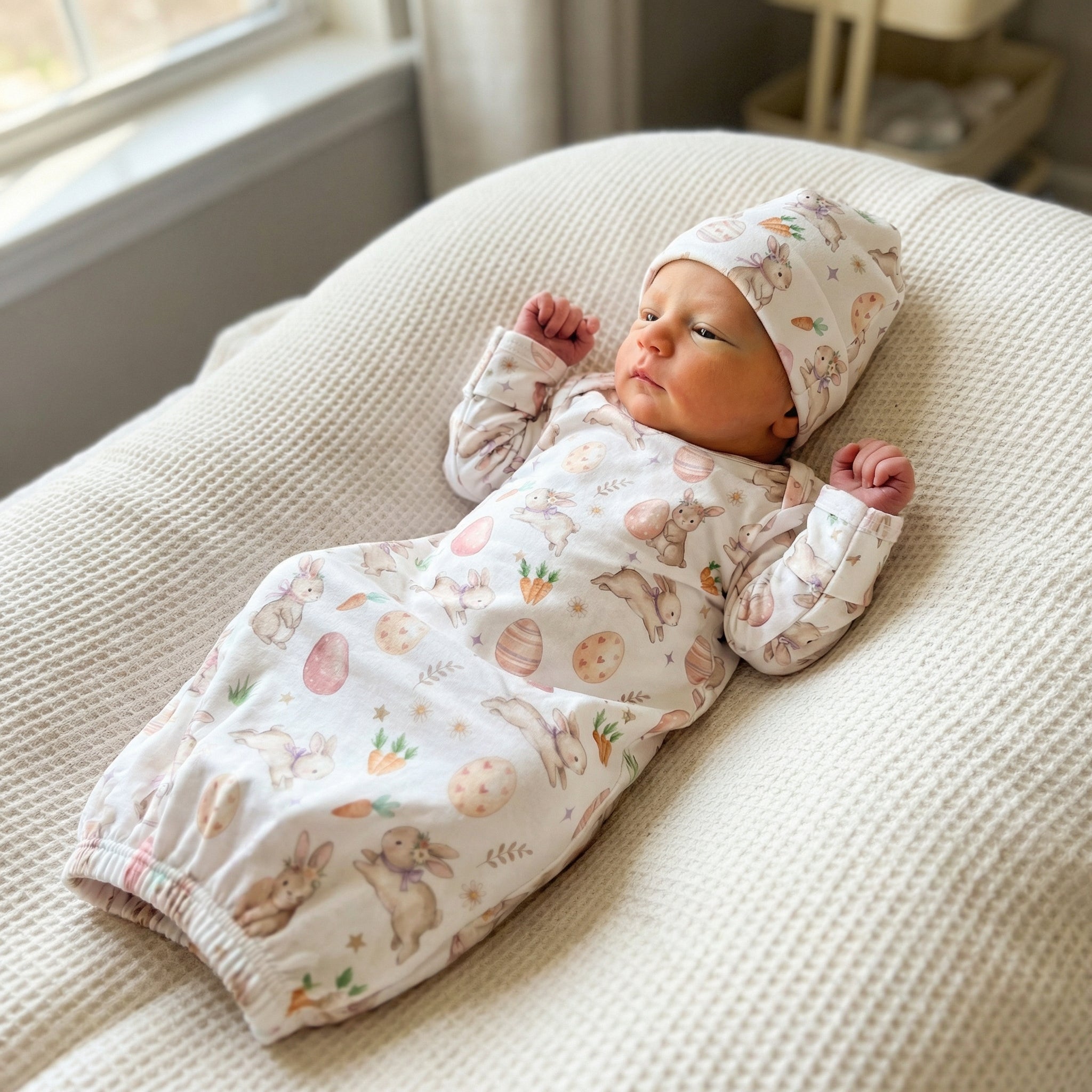 Sleep Gown in Pink Easter Eggs