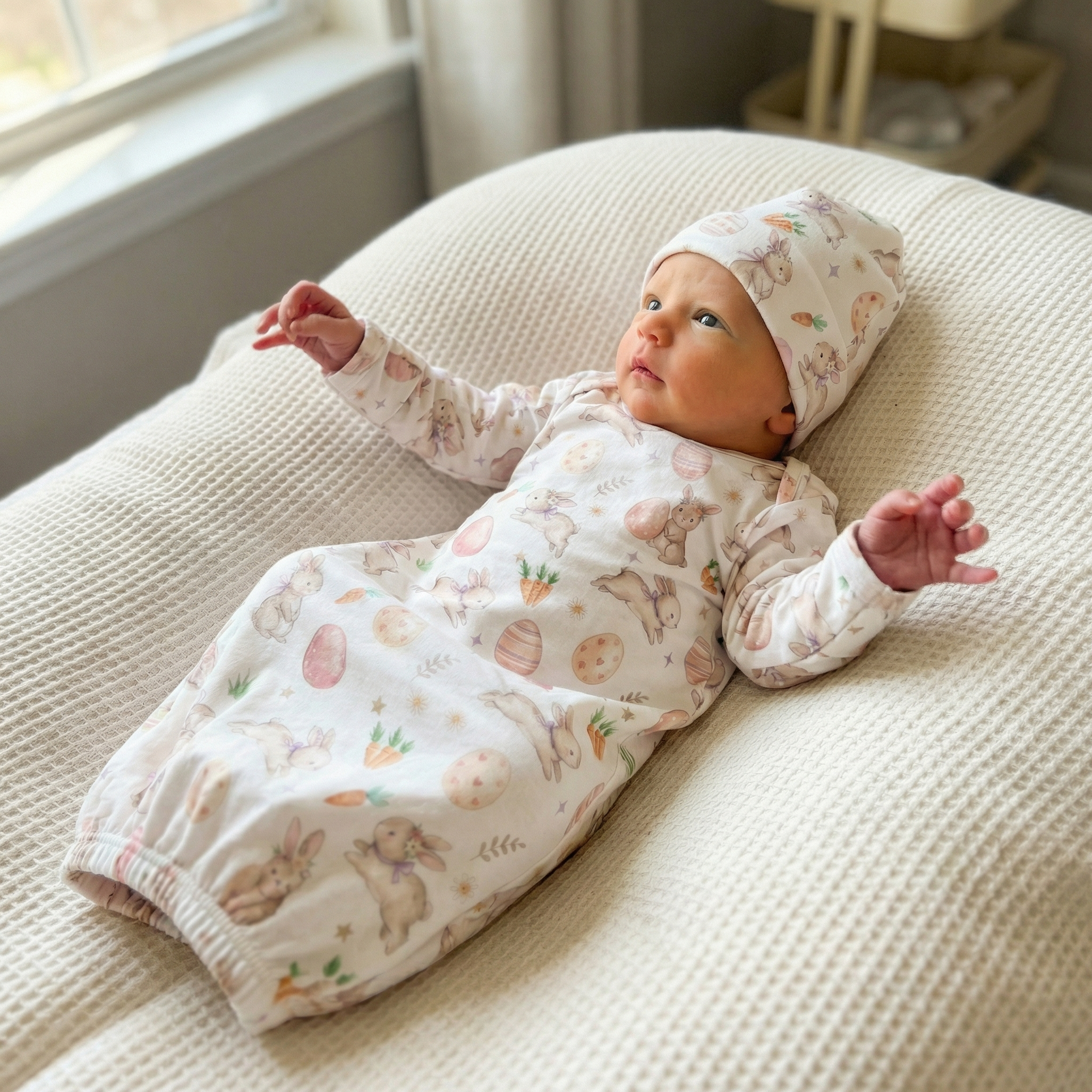 Sleep Gown in Pink Easter Eggs