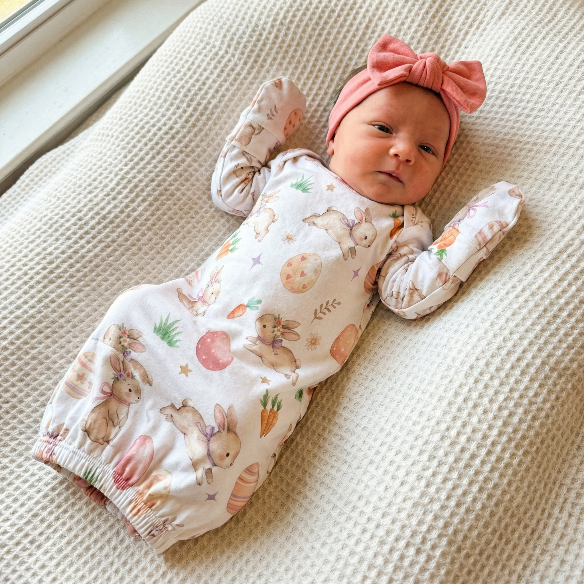 Sleep Gown in Pink Easter Eggs