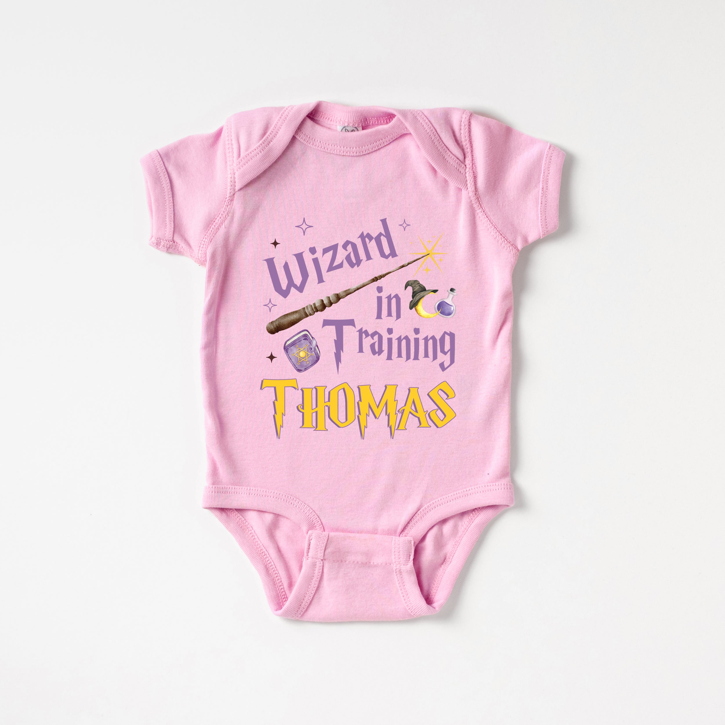 Personalized Graphic Bodysuit in Wizard School