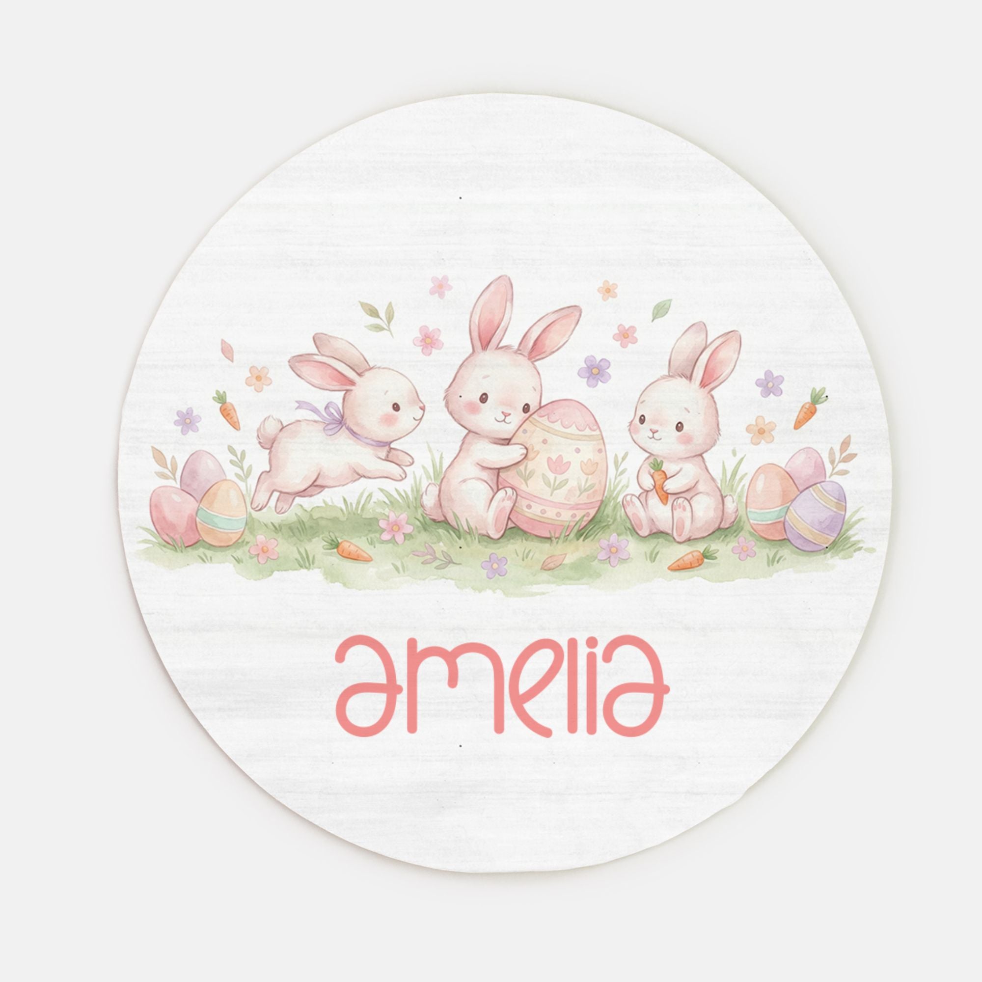 Name Sign in Pink Easter Eggs